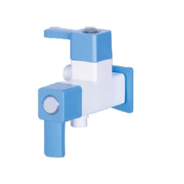 SQUARE BLUE-2 WAY ANGLE COCK